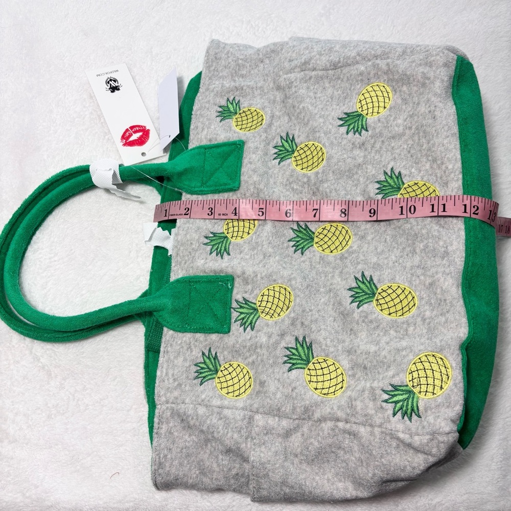 Wildfox Pineapple Gray‎ and Green Crossbody Bag with Adjustable Strap - Picture 10 of 14